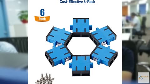 Cable Matters 6-Pack, SC to SC UPC Duplex OS2 Single Mode Fiber Optic Adapter, O