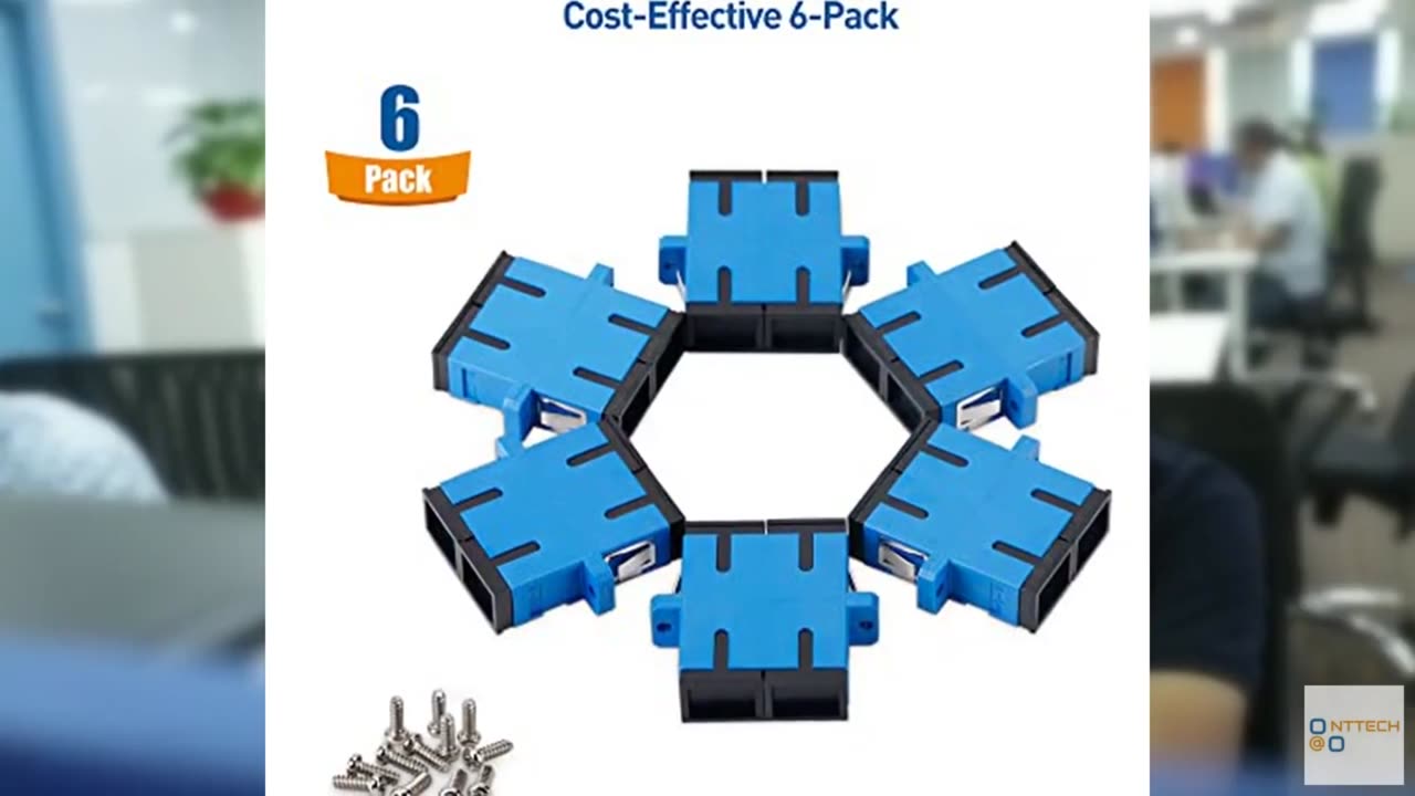 Cable Matters 6-Pack, SC to SC UPC Duplex OS2 Single Mode Fiber Optic Adapter, O