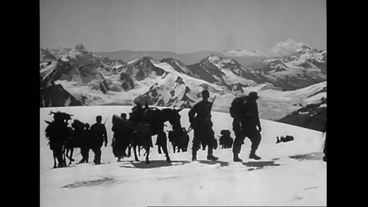 Assembly and firing of a 7.5cm Gebirgsgeschütz 36 in the Caucasus Mountains in January 1943
