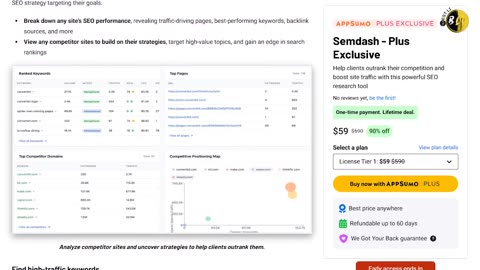 Find Keywords & Backlinks Fast | Semdash Lifetime Deal