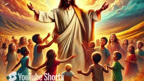 Jesus' Compassion: Blessing the Children in Love and Unity #motivationalvideo #motivation