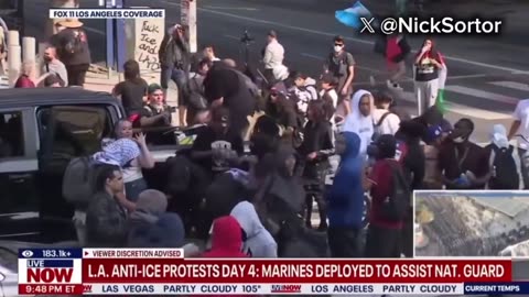 Trucks full of BIONIC FACE SHIELDS are showing up to distribute to rioters on the streets of LA