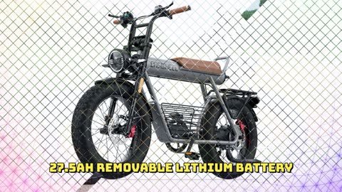 Coswheel CT20S Electric Bike 60V 27.5AH Battery 20 Inch Fat Tire Dirt Electric Bike