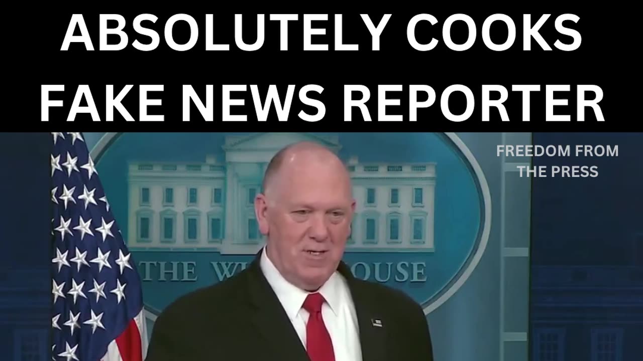 WATCH: Tom Homan Torches Woke Reporter to Her Face