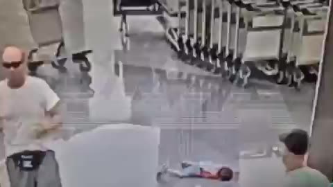 (WARNING: Graphic Content) Belarusian man violently slammed an Iranian child onto the ground