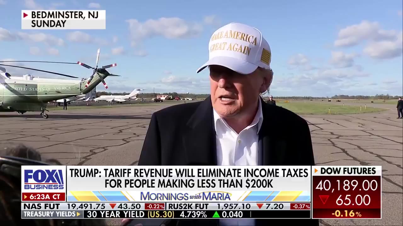 President Donald Trump: "It's possible we'll do a complete tax cut."