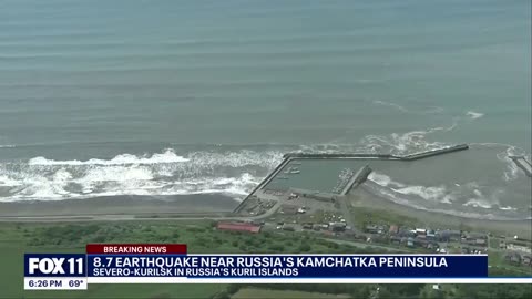 BREAKING: 8.8 earthquake near Russia leads to tsunami in Kamchatka
