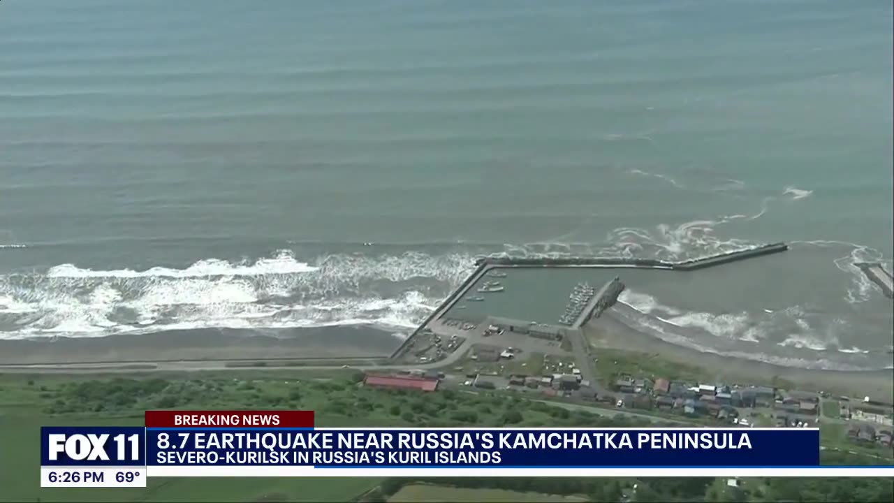 BREAKING: 8.8 earthquake near Russia leads to tsunami in Kamchatka