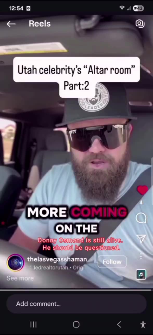 Utahs Satanic "celebrity house" with a sacrificial altar has been revealed to belong to Donny Osmond the popstar