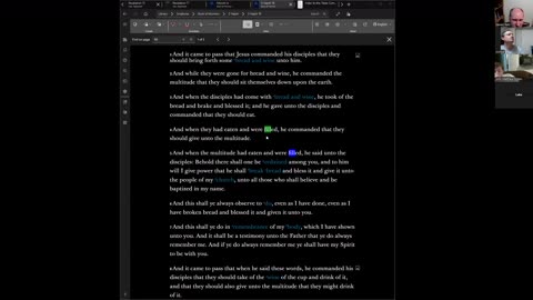 Scripture Study 2025-08-15 Sacrament, Tribes, Baptism, Church Government