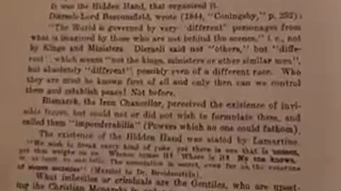 NEW WORLD ORDER CONTROL - 1926 BOOK EXPOSING THE “HIDDEN HAND” CONTROLLING THE WORLD