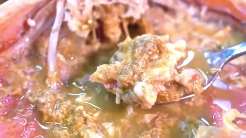 Snow Crab Spicy Soup, Crab Sashimi