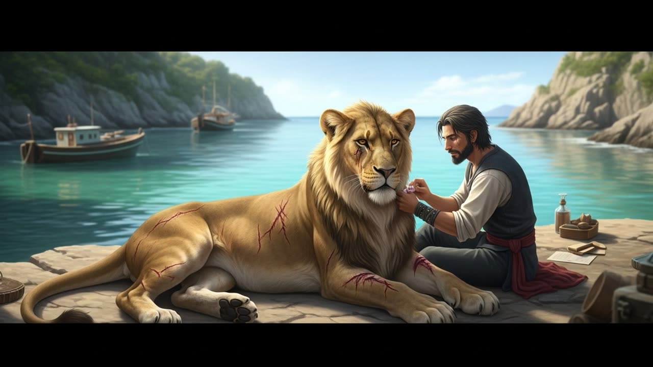 Fisherman Rescues Lioness From the Ocean
