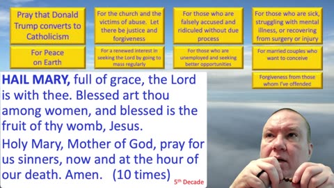 Mary's Daily Live Holy Rosary Prayer at 8:00 p.m. EDT 06/06/2025
