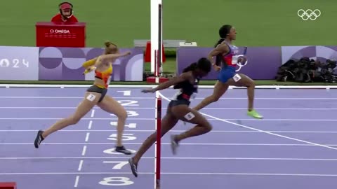 One of the fastest female sprinters in history 🔥 Gabby Thomas at #Paris2024 | Athlete Highlights