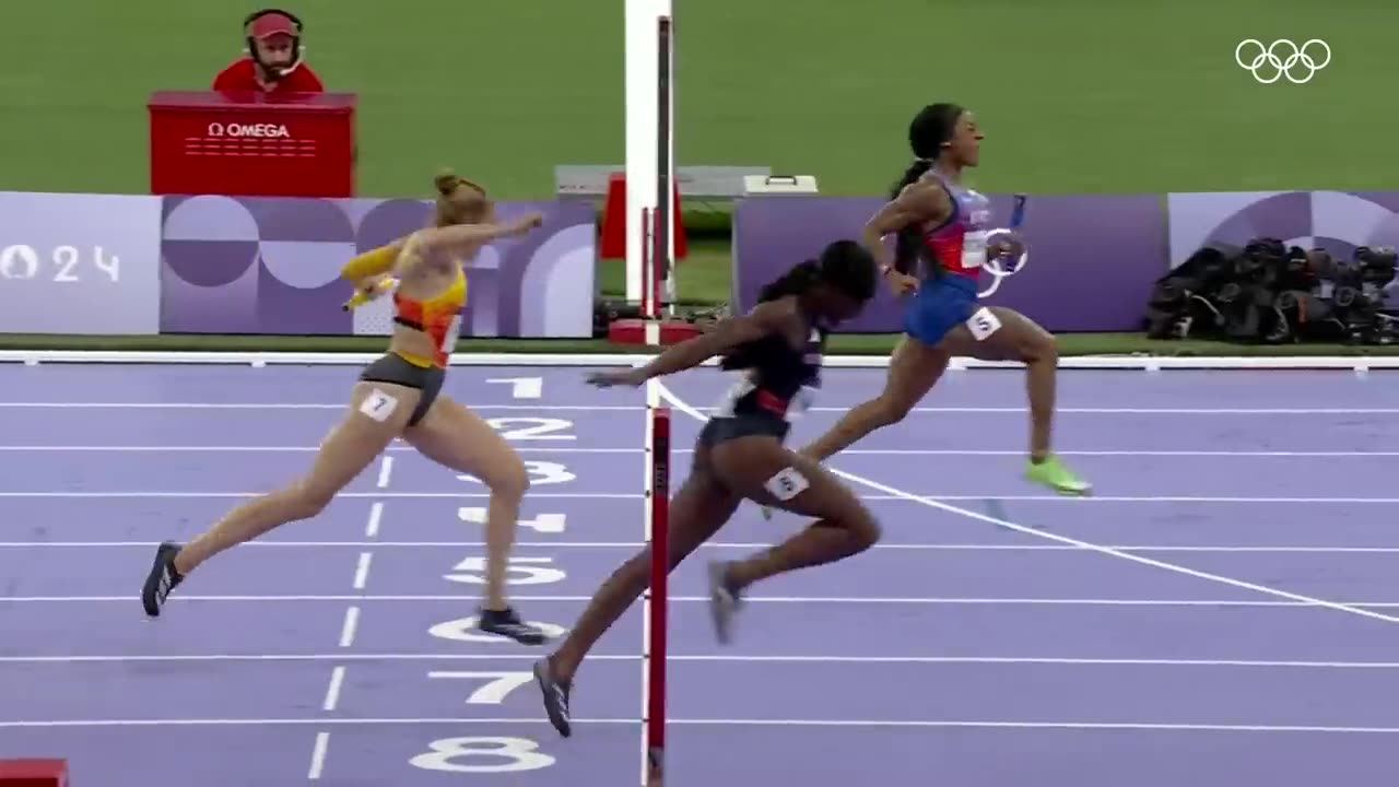One of the fastest female sprinters in history 🔥 Gabby Thomas at #Paris2024 | Athlete Highlights