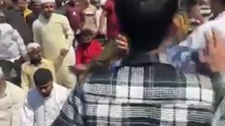 Police in India restore order and discipline.