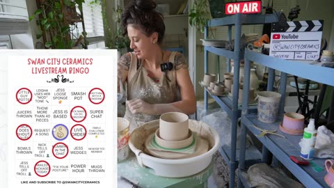 Live 🔴 Swan City Ceramics - Ep. 131 Pottery Livestream