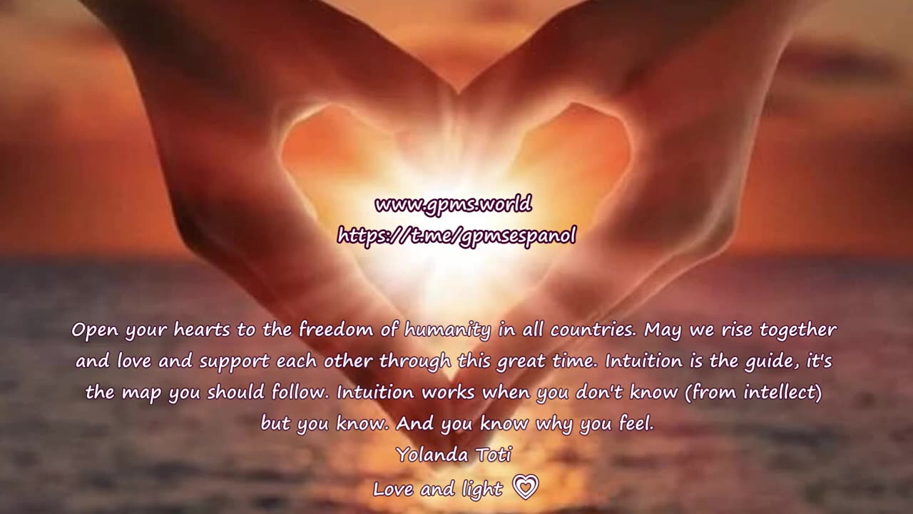 Let's freedom and unity be the frequency of our hearts