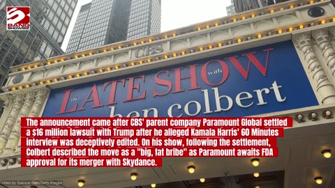Stephen Colbert has incredibly blunt response to Donald Trump after Late Show axing