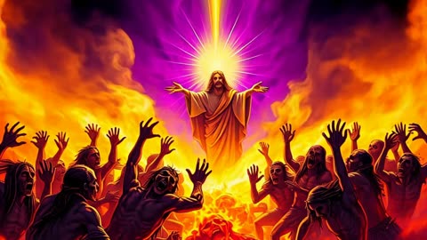 Wicked Sinners Being Thrown Into The Lake Of Fire
