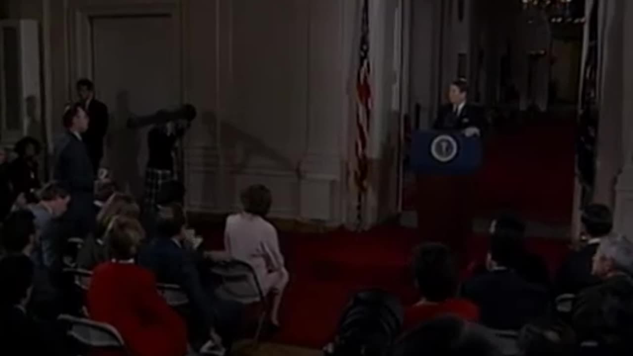 Archive ✅ President Reagan's 40th Press Conference in the East Room on March 19, 1987