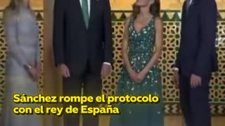 Sánchez comete nuevo error de protocolo junto al rey Felipe VI