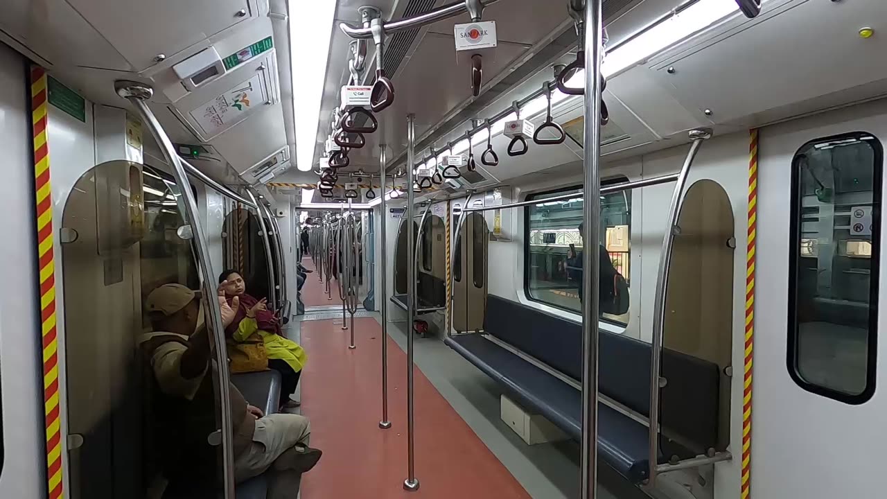 Metro train journey in India Kolkata