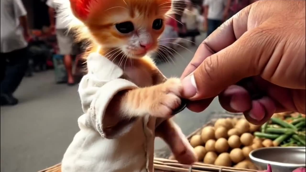 Very Hard Work of Poor Cat 😺
