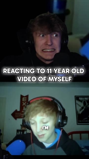 Reacting to 11 year old video myself
