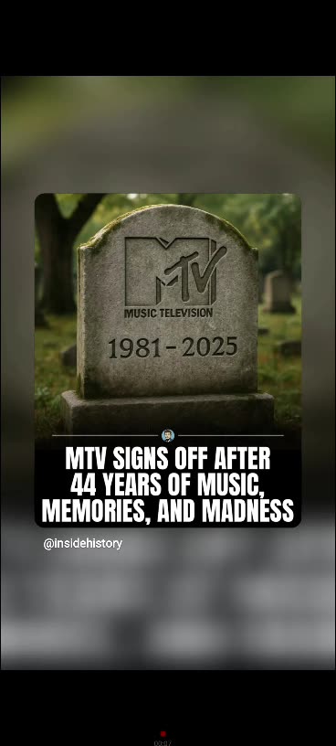 Rip to mtv it will end in December 2025 we say goodbye 👋 to it 😢😔10/31/25