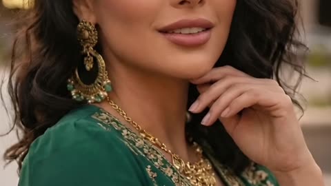 Can you believe this emerald outfit has real gold threadwork? I'm obsessed right now #ethnicwear