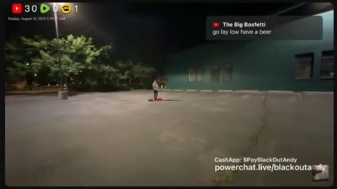Blackout Andy Maces Lady in Parking Lot