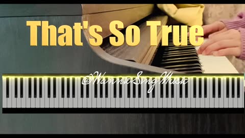 That's so true PIANO Easy Slow Tutorial