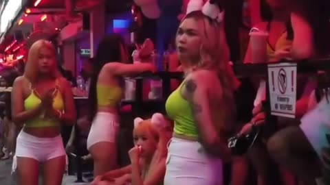 Thai nightlife with pretty girls and freelancers. #93