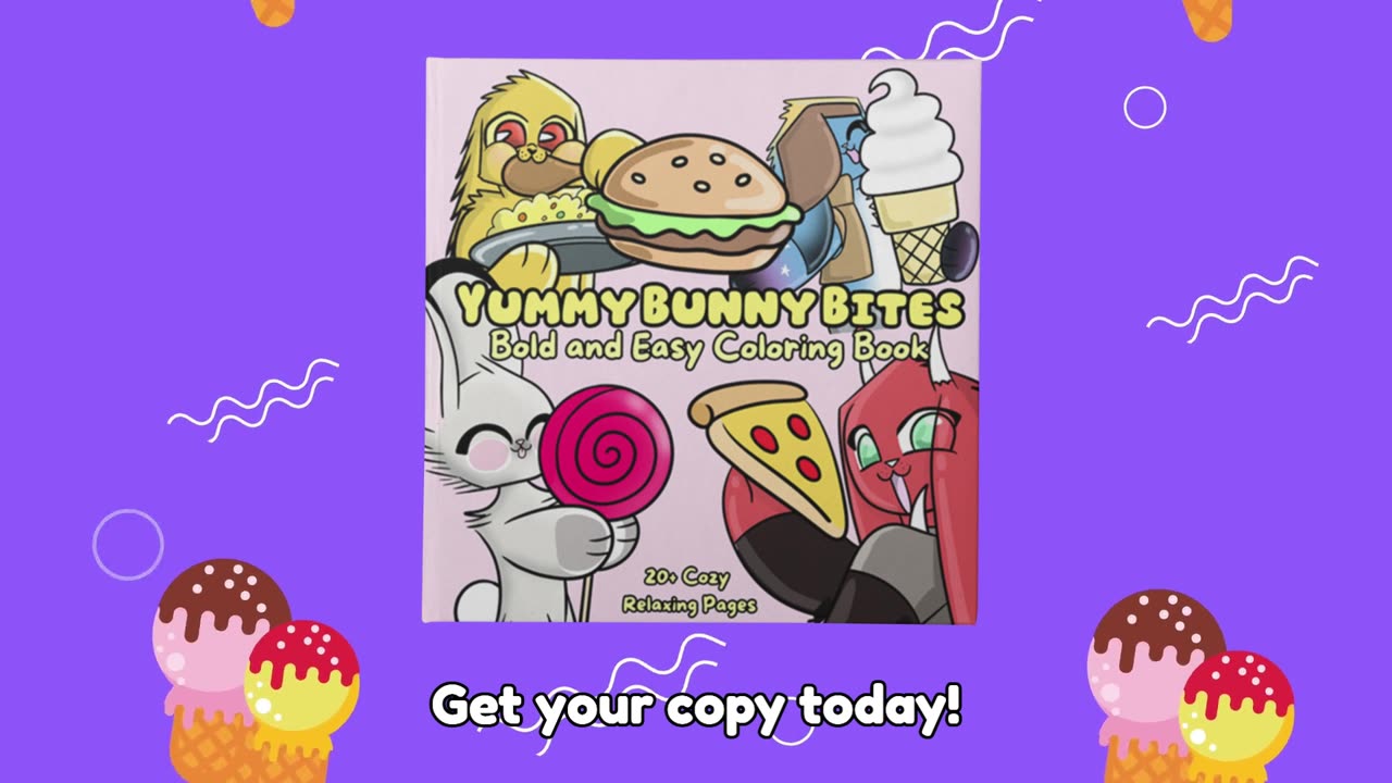 Yummy Bunny Food Fun Coloring Book