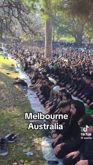 The city of Melbourne, Australia, has been invaded by Muslims.