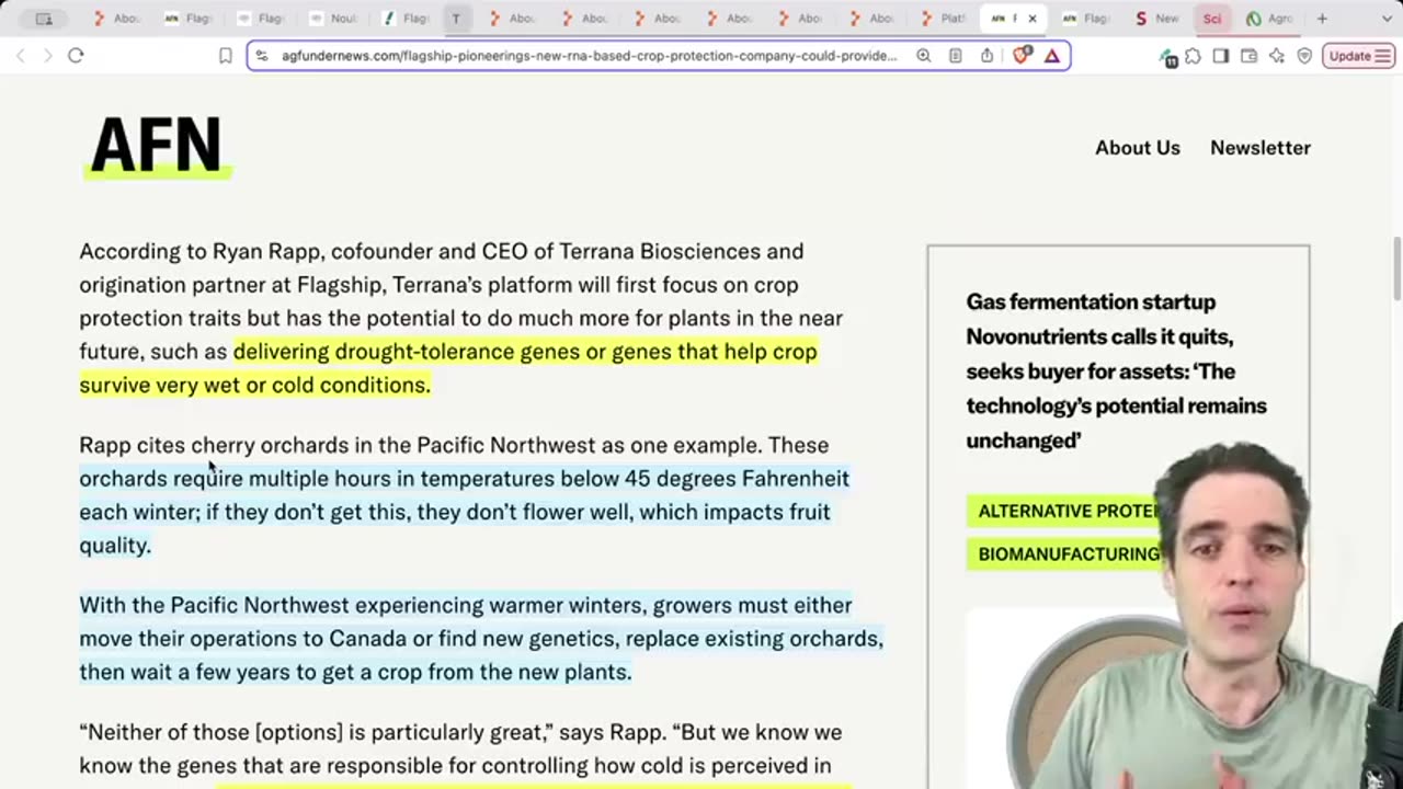 Moderna Founder Launches Aerial-spraying of RNA to Alter Gene Expression of Crops