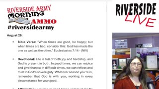 Riverside Morning Ammo Daily Devotional 8.26.25