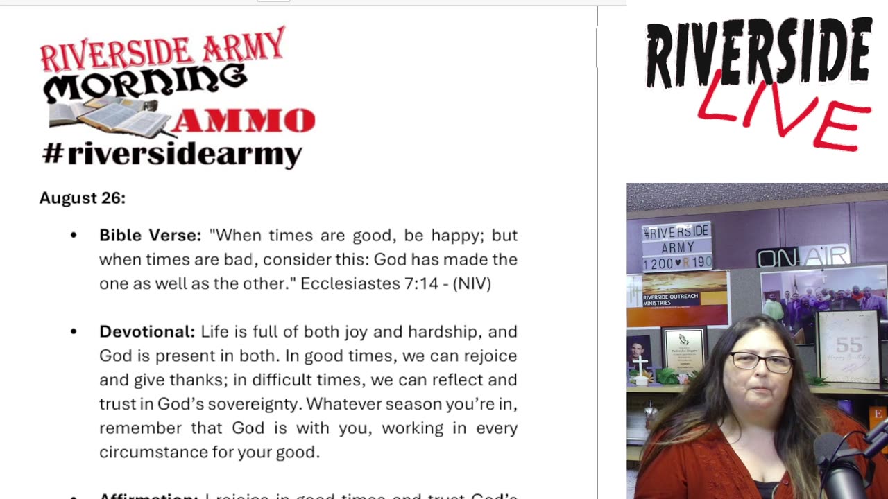 Riverside Morning Ammo Daily Devotional 8.26.25
