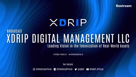 Live Stream With XDRIP Digital Management