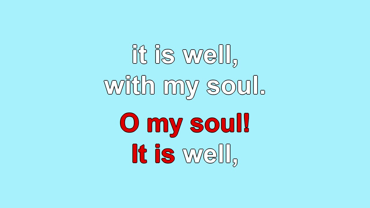It Is Well With My Soul V1-4