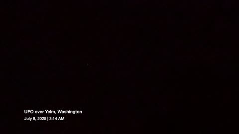 UFO over Yelm, Washington