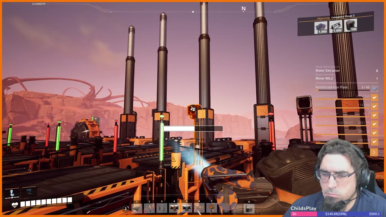 Working on Phase 2 - Ep7 - First Playthrough since Fluids - #Azeron | !Charity | #satisfactory