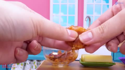 🧅 So Yummy Miniature Cheetos Potato Onion Rings Recipe ASMR Cooking Mini Food_part7