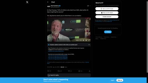 Doctor Paul Thomas Warns About Vaccines - Lack of Sources?