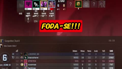 😡Um rage da parte do Legend!