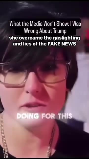 she overcame the gaslighting andliesof fthe FAKE NEWS