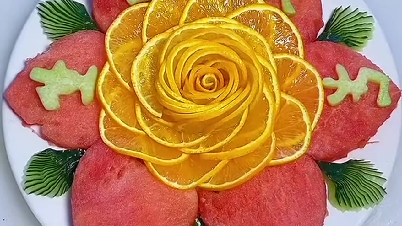 Arranging fruit