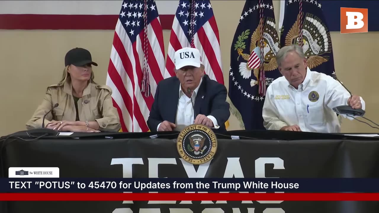 LIVE: President Trump Meets with Flood Victims & Emergency Response Personnel in Kerrville, TX...